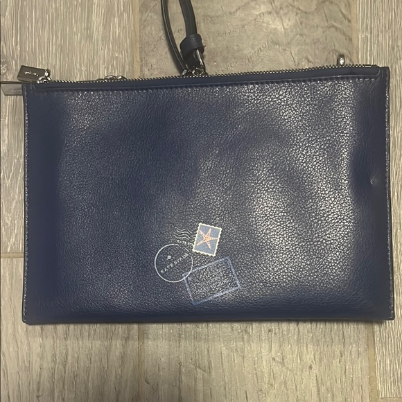 Kate Spade Blue Crossbody Bag with Textured Leather - Picture 2 of 5